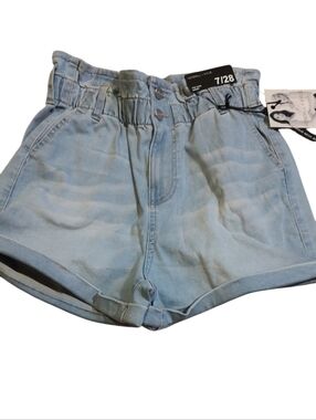 Kendall & Kylie Light Blue High Waist Denim Shorts (#C1024)